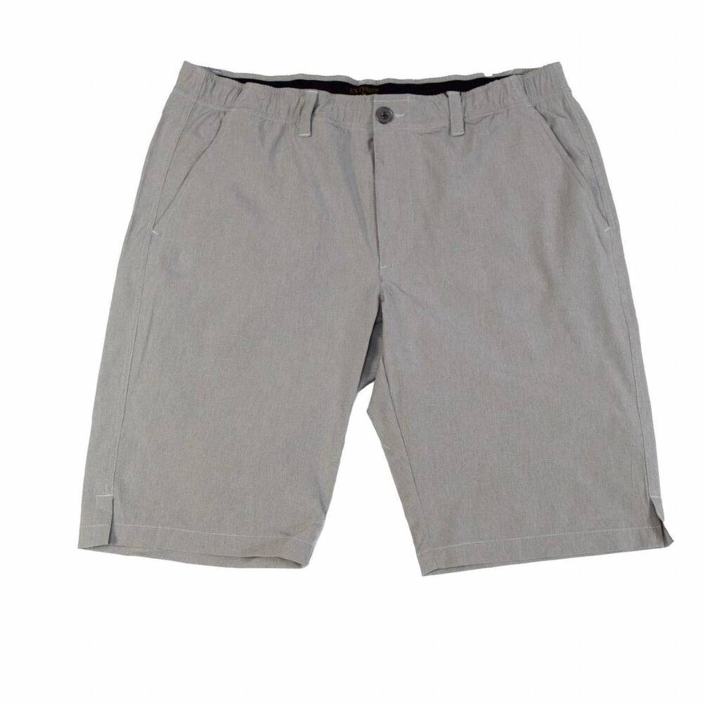 NEW F/X FUSION men's stretch short in silver